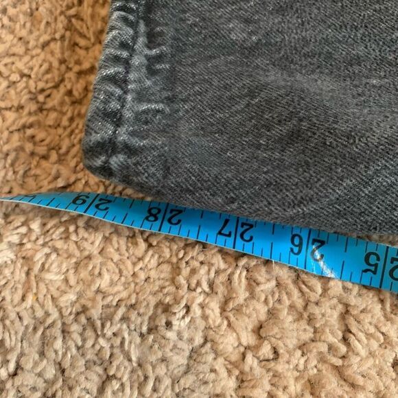 Levi’s 501 Straight Leg Distressed Denim Jeans 31x30 Grey Distressed - Picture 8 of 8